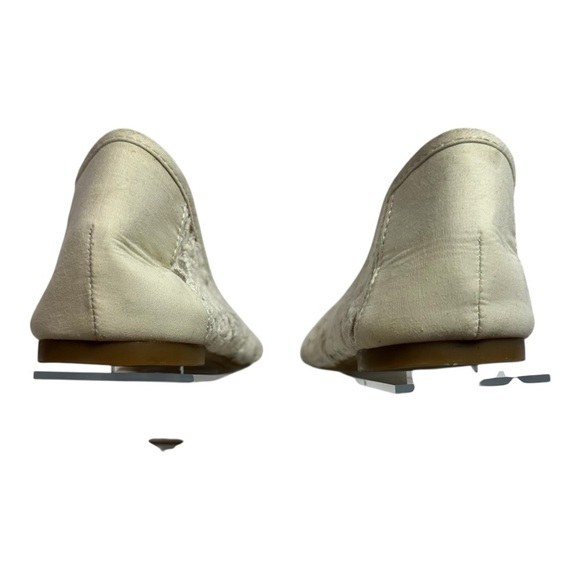 Lucky Brand Women Lace Ballet Flats Cream White Boho Feminine Shoes Size 7 - Picture 3 of 6